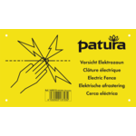 Patura Panneau d'avertissement - Clôture électrique