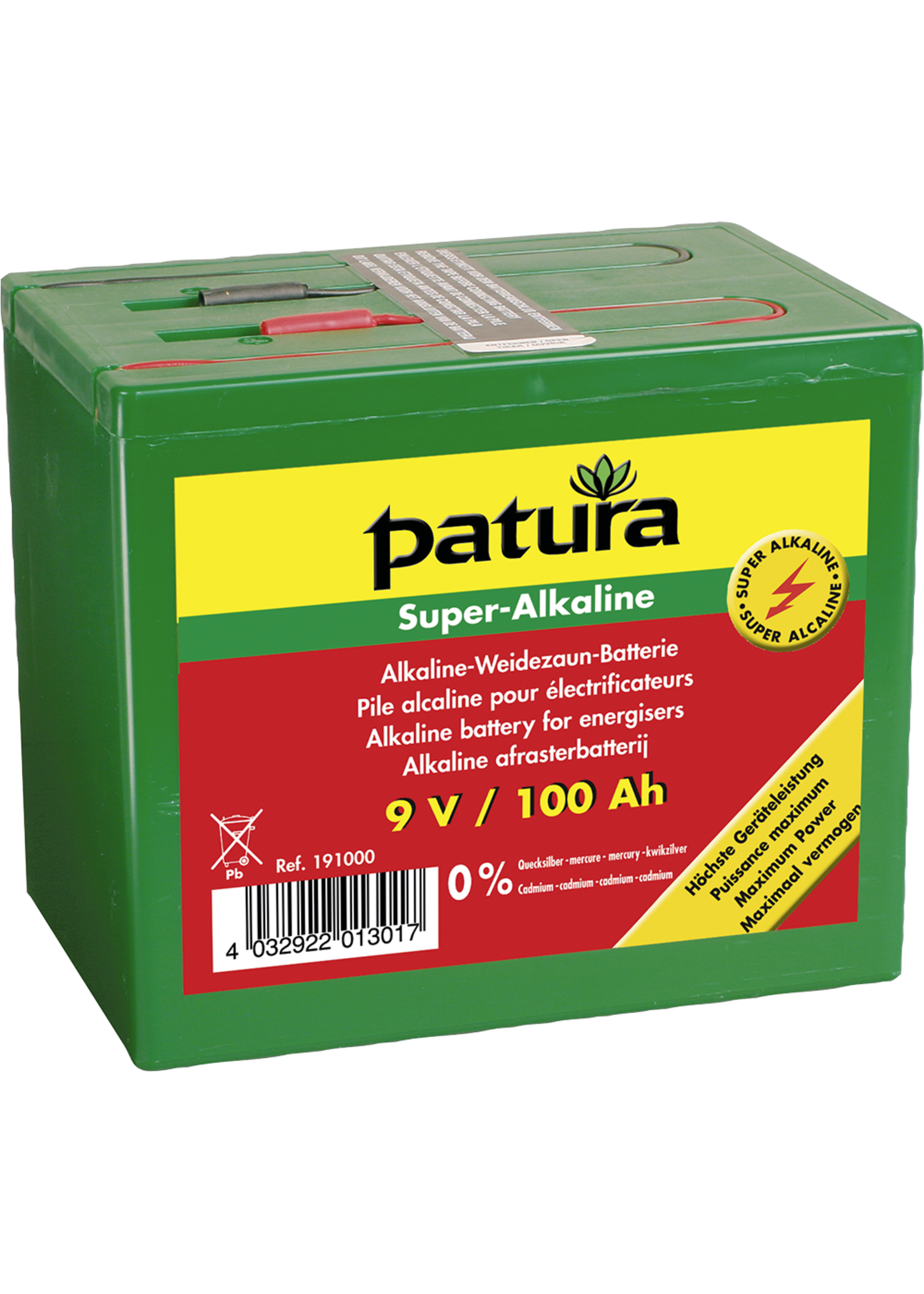 Patura PTR Super alkaline batterij 9V/120Ah