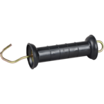 Patura Poignée de porte, noire avec crochet et ressort avec limiteur de traction (5pcs)