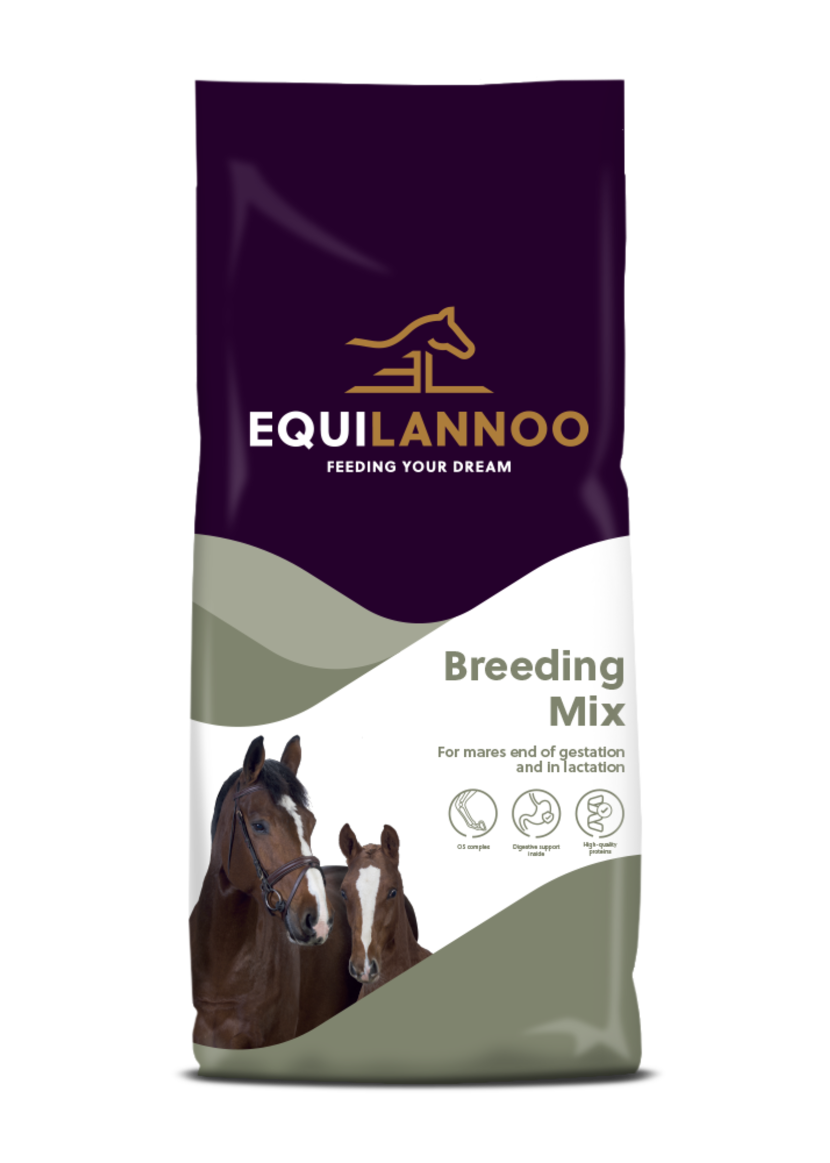 Equilannoo EQL Breeding Mix 20 kg | Alimentation pour juments gestantes et allaitantes