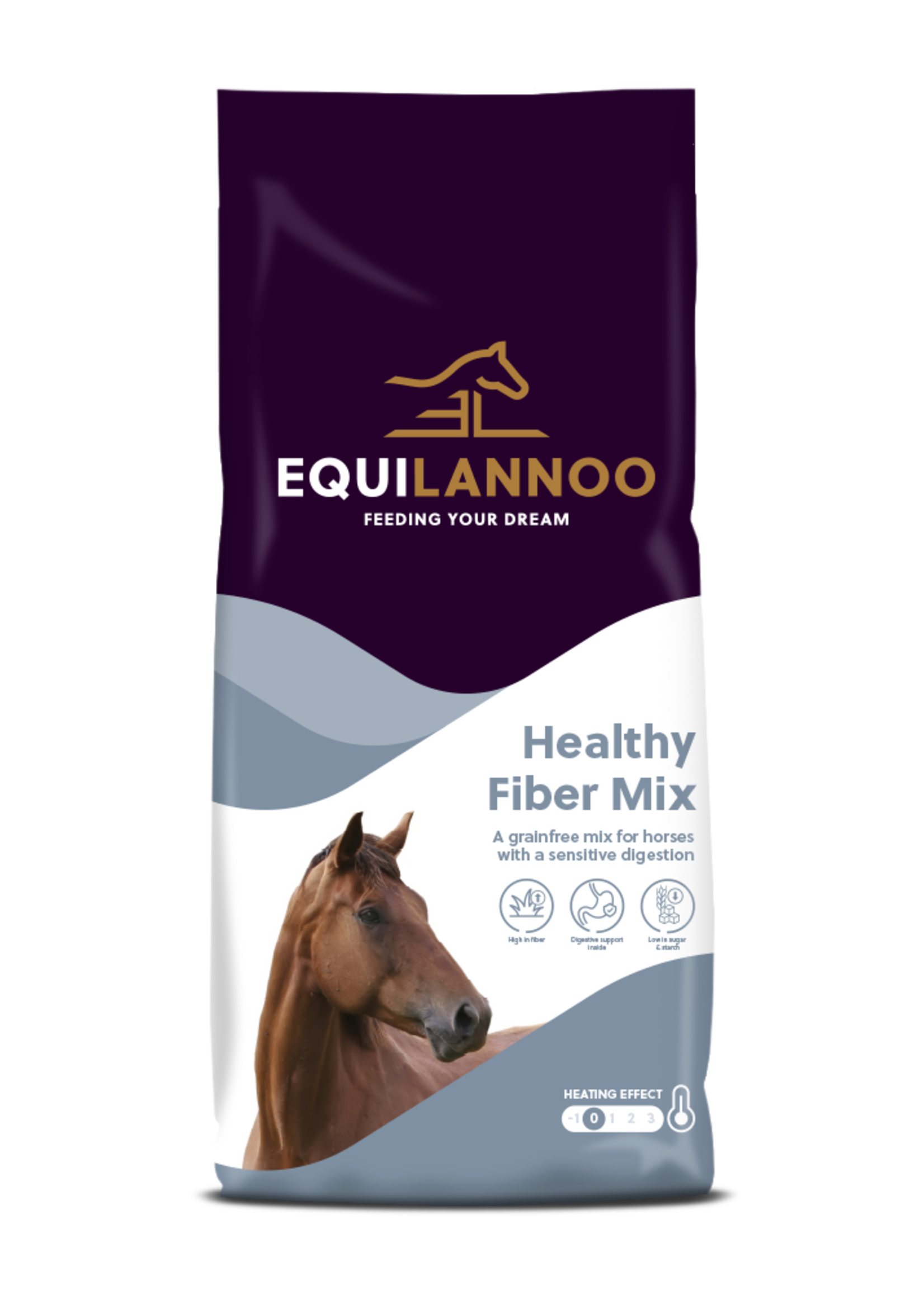 Equilannoo EQL Healthy Fiber Mix 15 kg | Grain-free fibre mix for horses with sensitive digestion
