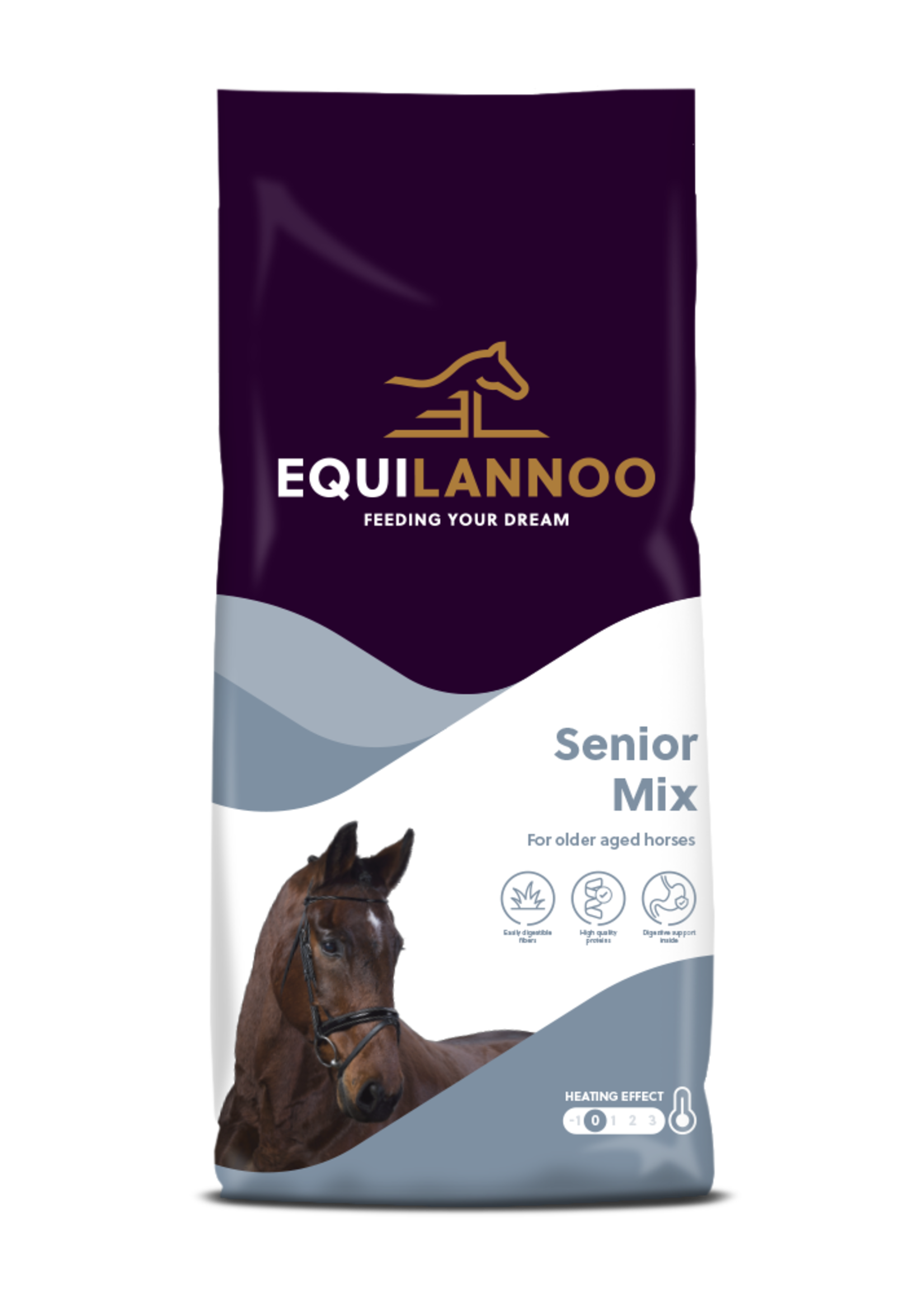 Equilannoo EQL Senior Mix 15 kg | Pour les chevaux et poneys seniors