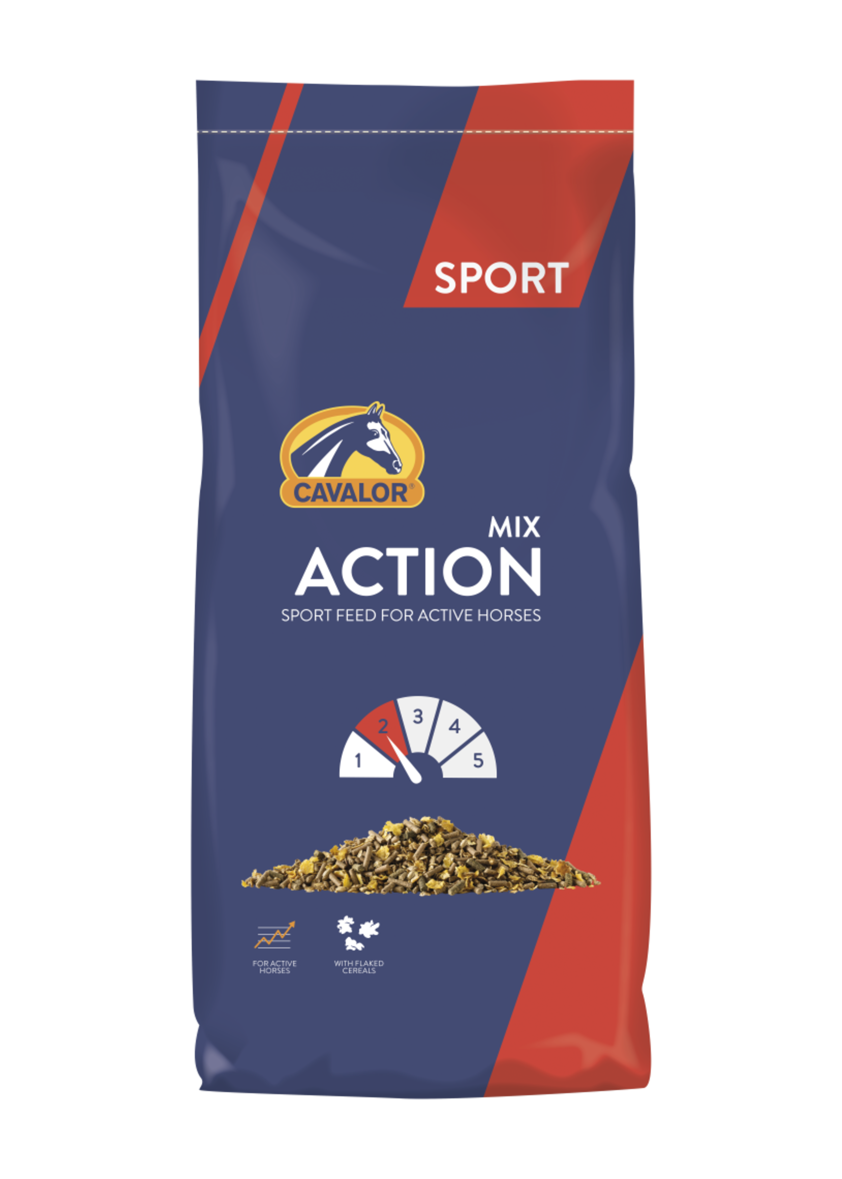Cavalor Cavalor Action Mix 20 kg | Voor actieve paarden in lichte tot matige arbeid