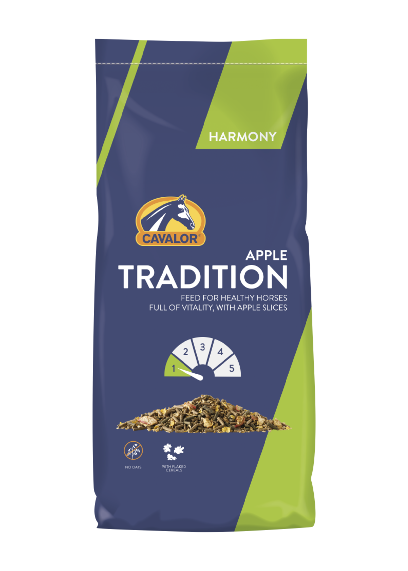 Cavalor Cavalor Tradition Apple 20 kg | Havervrije onderhoudsmuesli met appel voor kieskeurige paarden