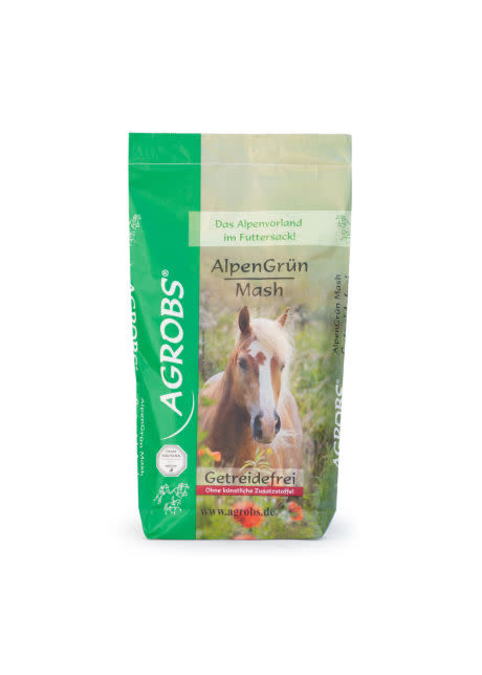 Agrobs Agrobs AlpenGrün Mash 15 kg | Voor spijsvertering en gevoelige paarden