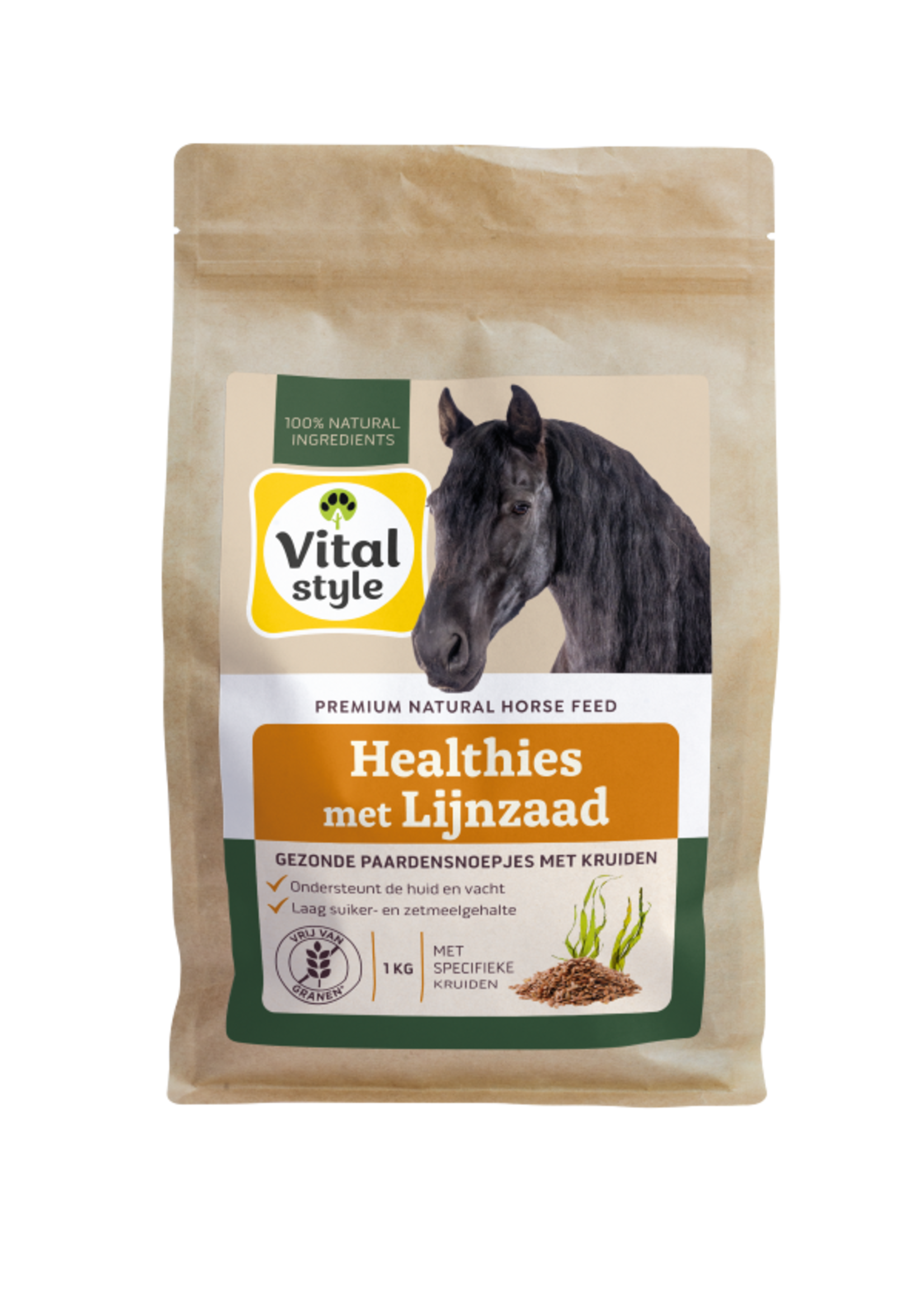 Vitalstyle VitalStyle Healthies with Linseed 1 kg | Healthy reward for skin and coat support