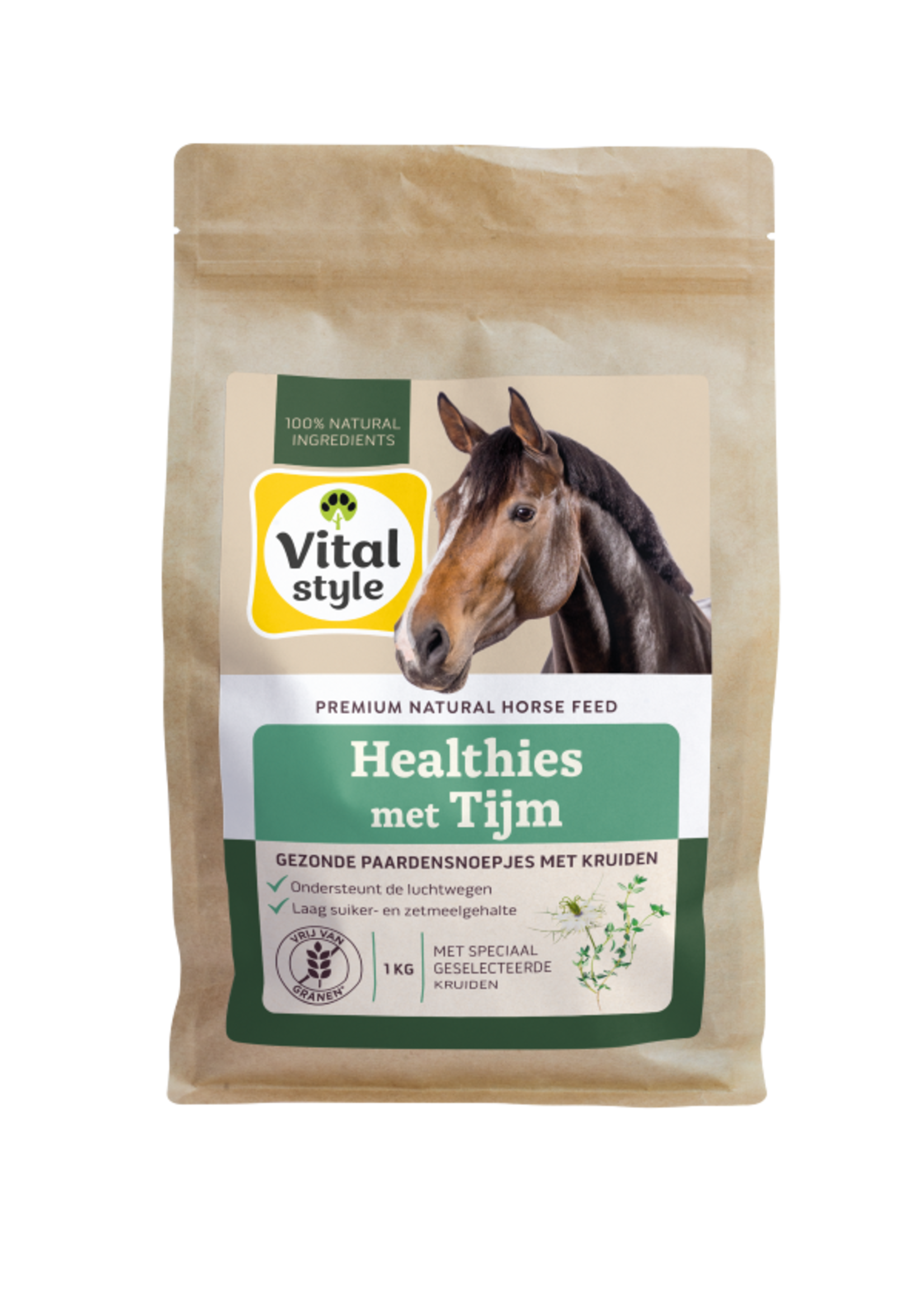 Vitalstyle VitalStyle Healthies au Thym 1 kg | Friandise saine avec soutien des voies respiratoires