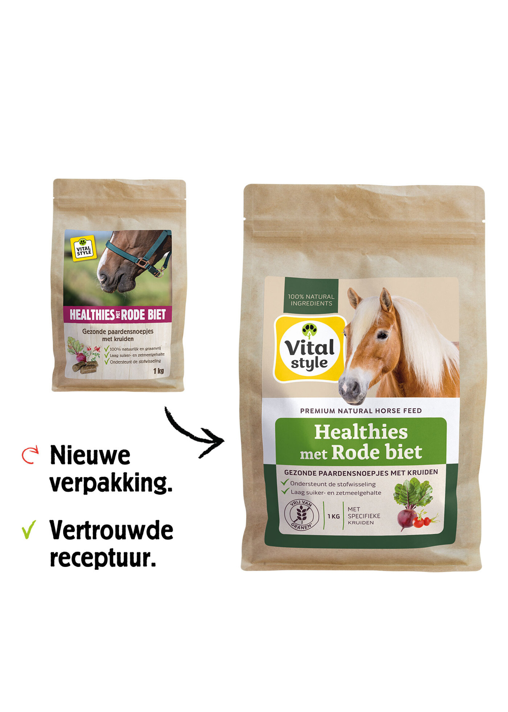 Vitalstyle Vitalstyle Healties with red beet 1kg