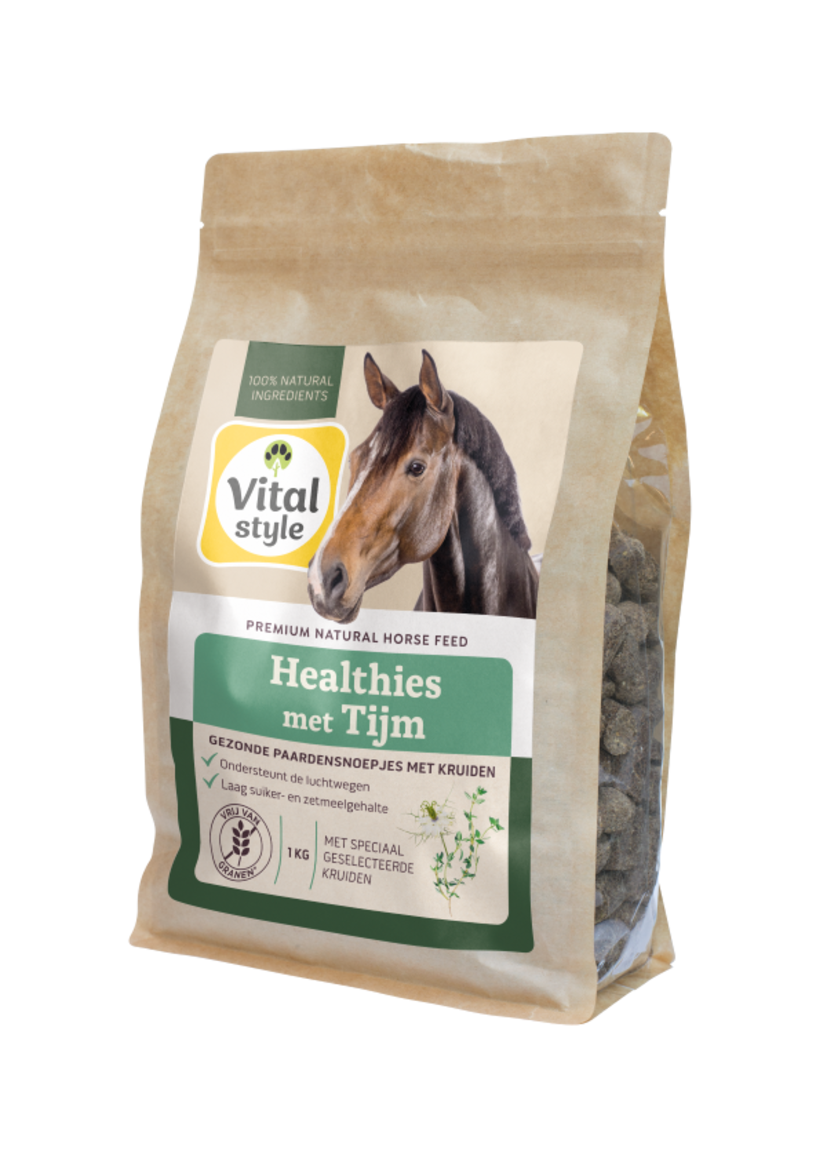 Vitalstyle VitalStyle Healthies au Thym 1 kg | Friandise saine avec soutien des voies respiratoires