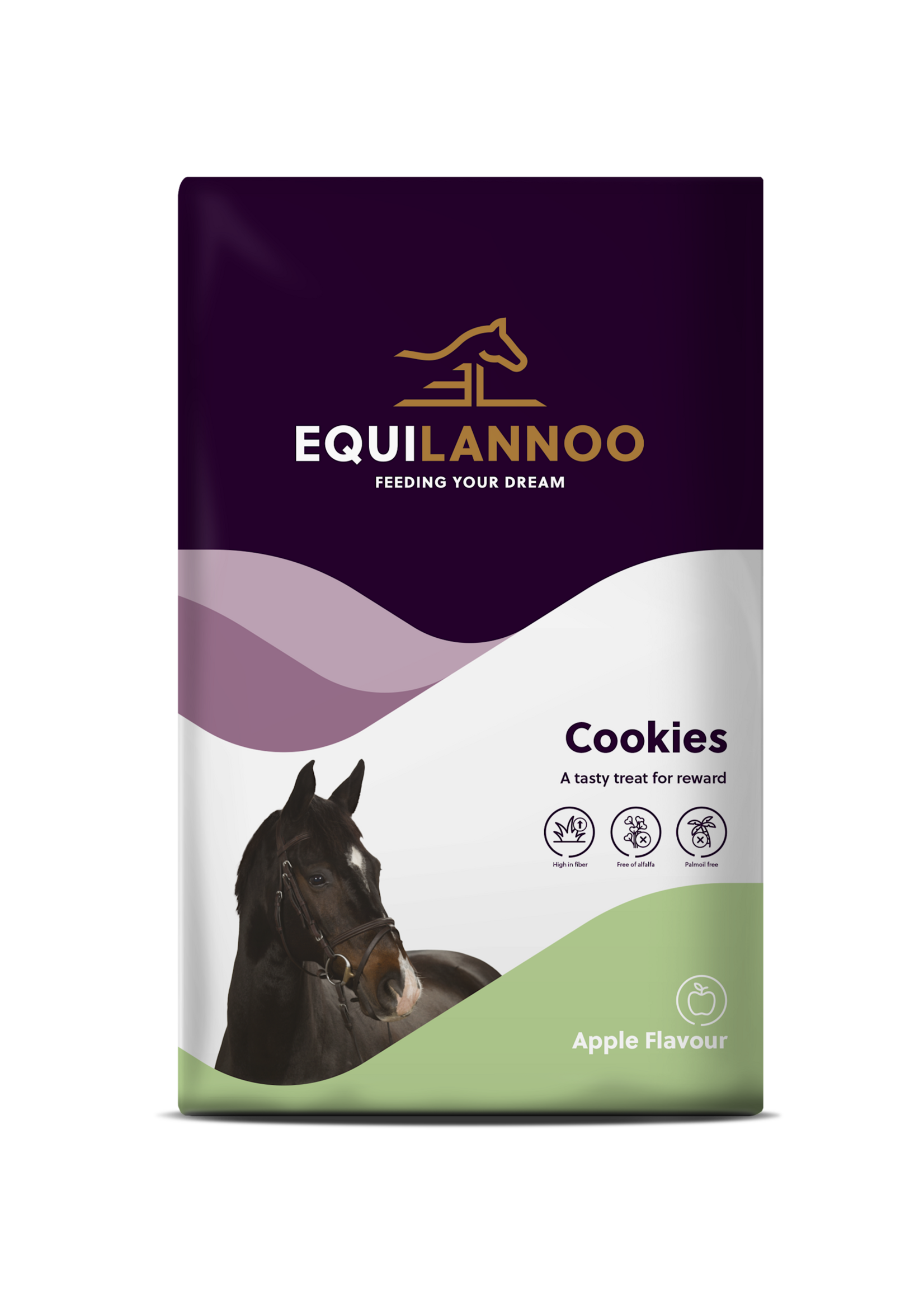 Equilannoo EQL Cookies Apple Flavour XXL 20 kg | Large pack apple-flavoured cookies for horses and ponies