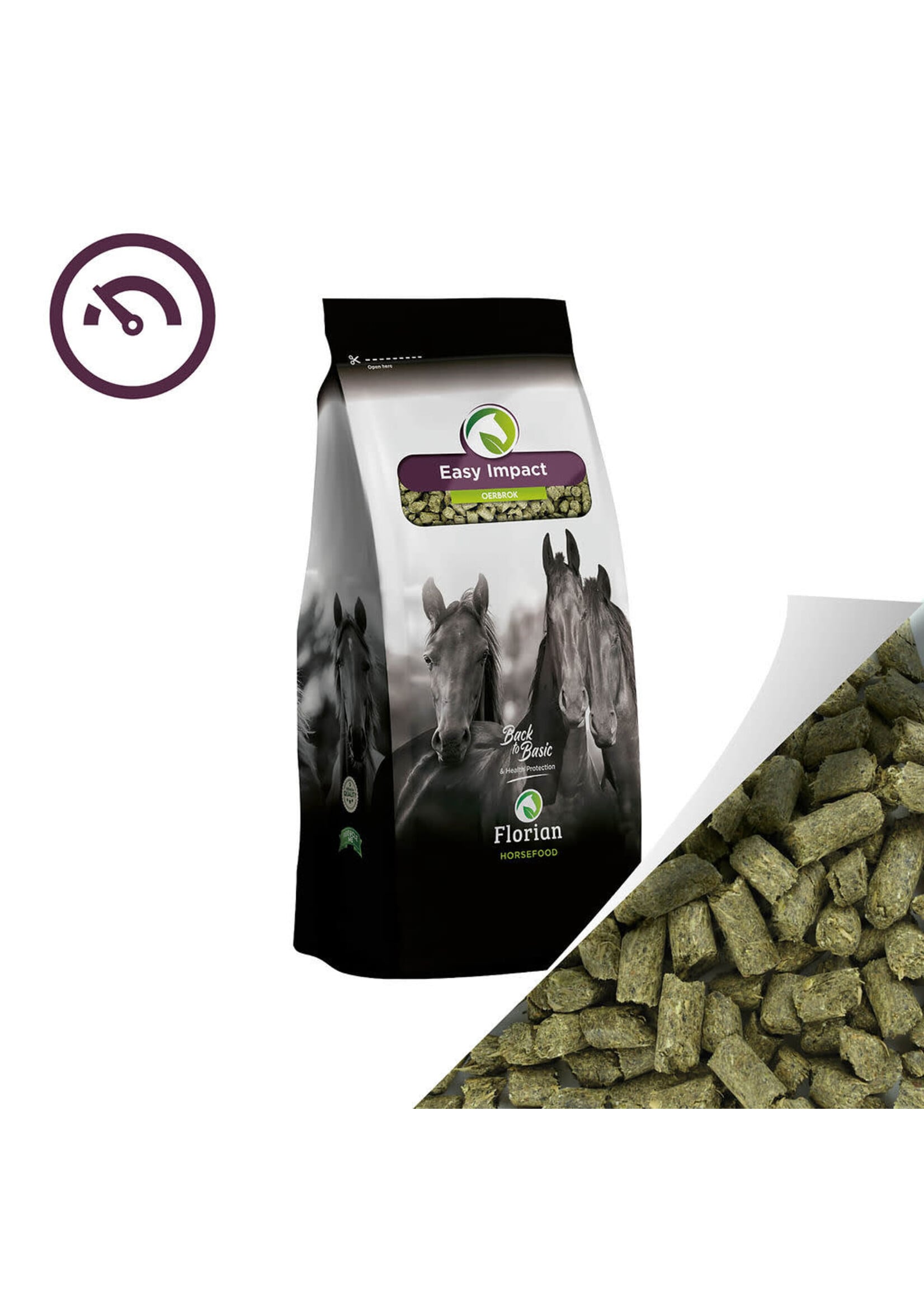 Florian Florian Easy Impact 20 kg | Granulé de Sport pour l'Énergie, la Condition et la Performance