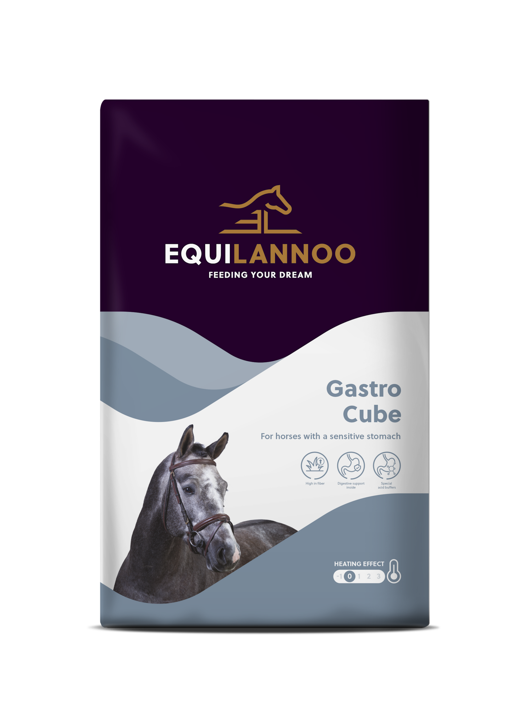 Equilannoo EQL Gastro Cube 20 kg | Voor paarden met een gevoelige maag en spijsvertering