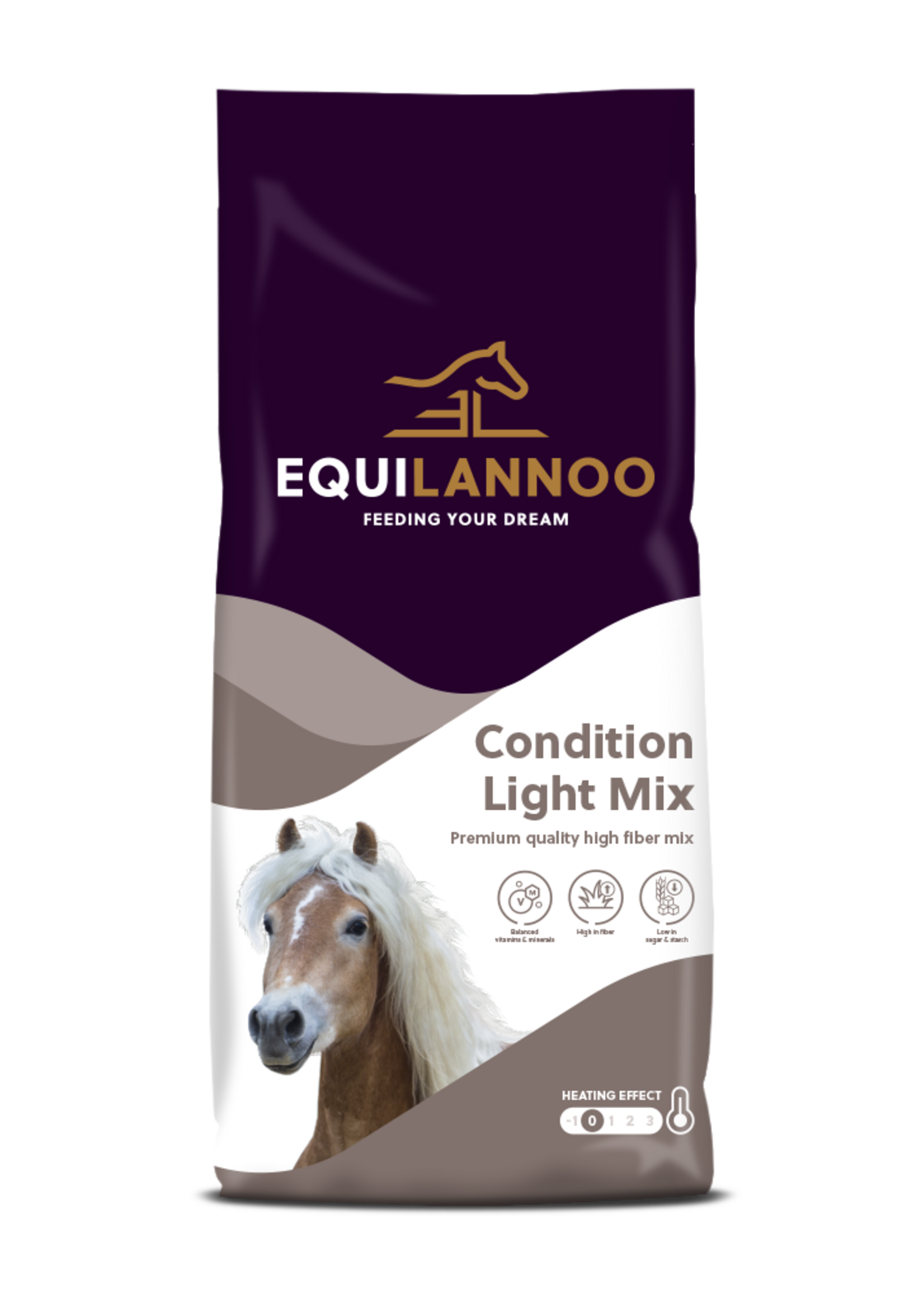 Equilannoo EQL Condition Light Mix 15 kg | Alimentation riche en fibres pour le contrôle du poids et une énergie maîtrisée