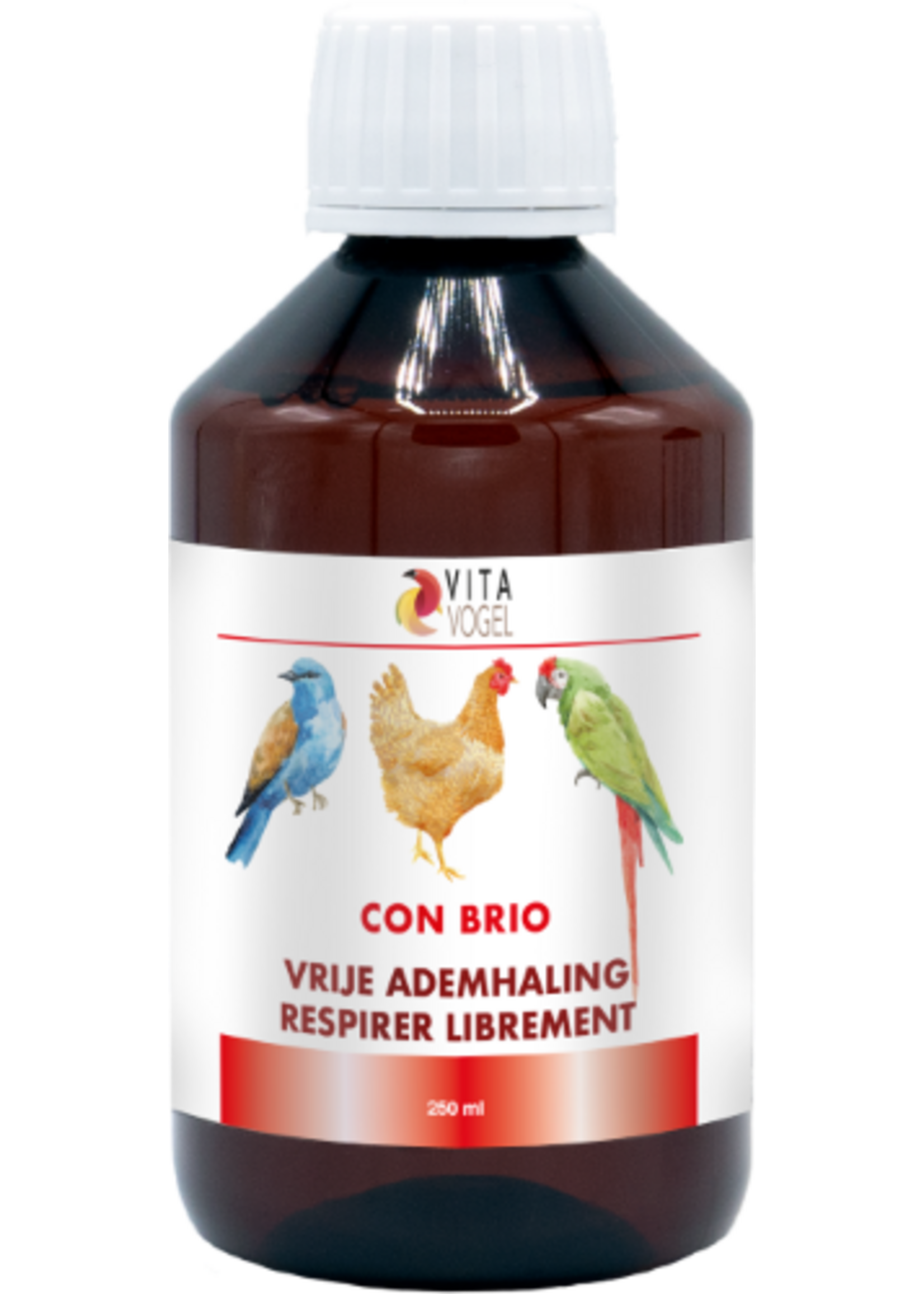 Con Brio Ademvrij 250 ml - soutien des voies respiratoires des volailles