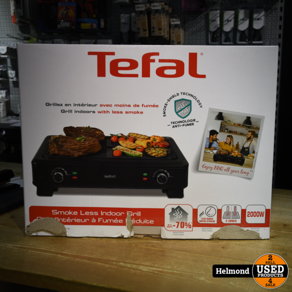 Tefal Smokeless Grill TG9008 - - 44 x 28 cm | Nieuw in Doos - Used Products Helmond