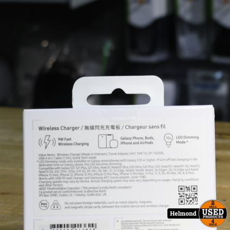 Samsung Wireless Charger EP-P1300TBEGEU Zwart | Nieuw in Doos