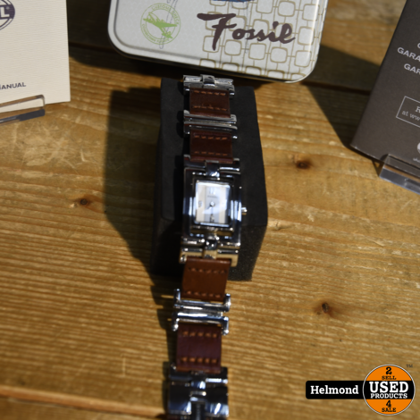 Fossil ES1855 Dames Horloge Zilver met Doos | Nette Staat