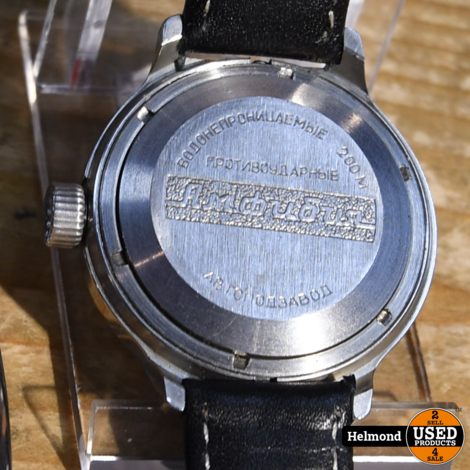 Russisch WWII Hitler- Stalin Automaat Horloge Heren Zilver | Nette Staat