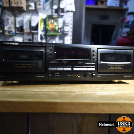 Pioneer CT-W505R Dubbel Cassettedek Zwart | Nette Staat