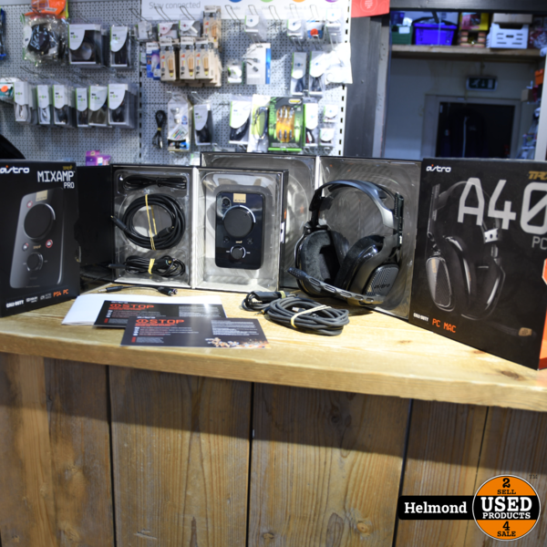 Astro A40 TR Gaming Headset PC PS4 met Astro Mixamp Pro In Nette