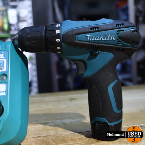 Makita DF330D en TD090D Accu-Schroefmachines + 3 Accu's en Lader | Nette Staat