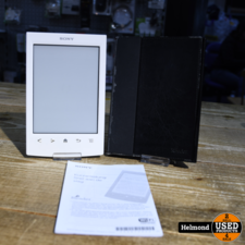 Sony PRS-T2 Reader Wit met Hoesje Zwart | Nette Staat