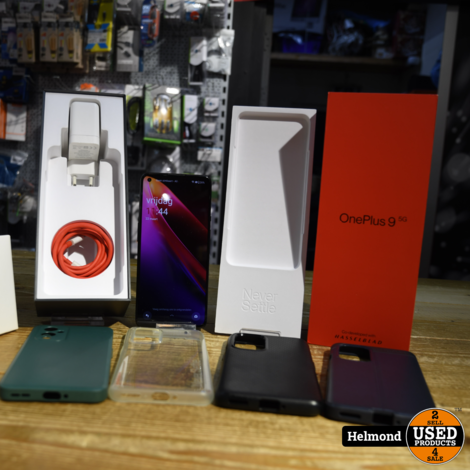 OnePlus 9 5G 128Gb Dual Sim Complete Set Zwart | Nette Staat