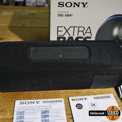 Sony SRS-XB41 Zwart met Doos | Nette Staat