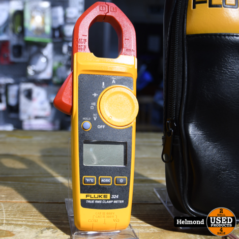 Fluke 324 True RMS Clamp Meter Geel met Hoes | Nette Staat