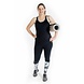 Momwear Zwangerschap hardloopbroek met zwart wit accent Momwear Zwangerschap hardloopbroek met zwart wit accent