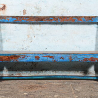 Schoolbankje blauw