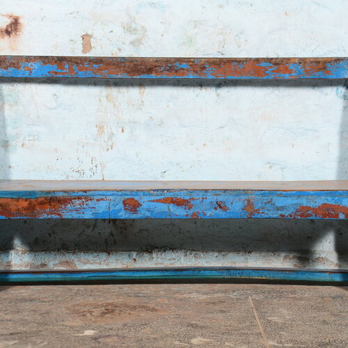 Schoolbankje blauw