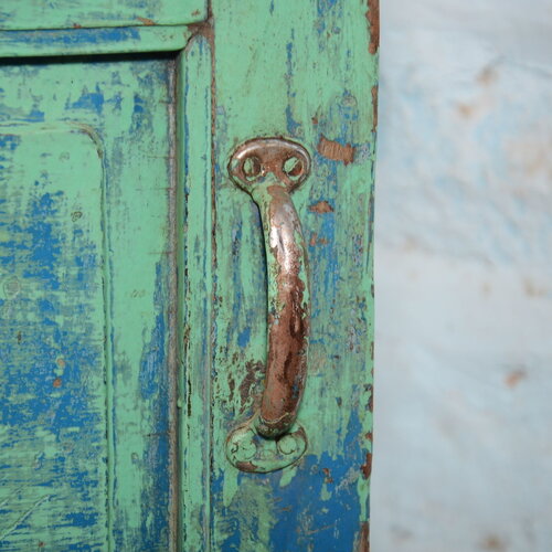 Kamerscherm turquoise blauw