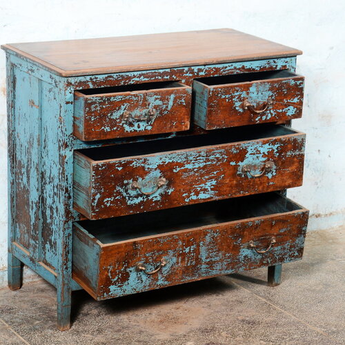 Ladekast dresser blauw