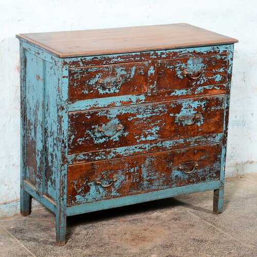 Ladekast dresser blauw