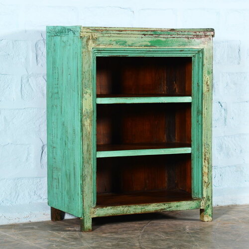 Turquoise boekenkastje