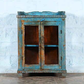 Blauw Art Deco theekastje