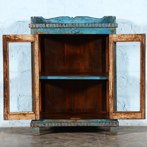 Blauw Art Deco theekastje