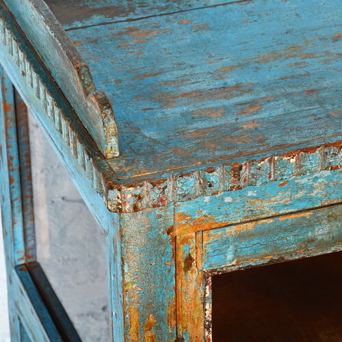 Blauw Art Deco theekastje