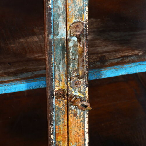 Blauw Art Deco theekastje