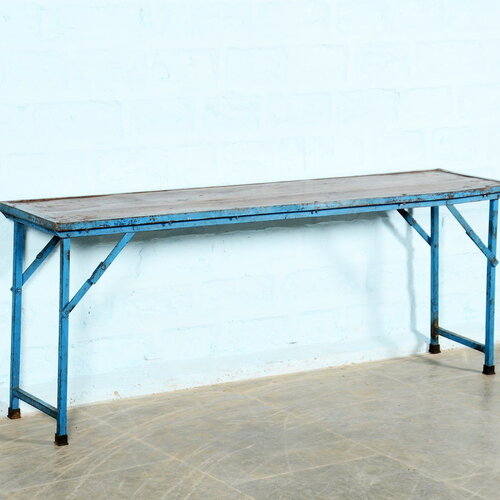 Markttafel blauw edge