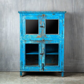 Vitrinekast blauw