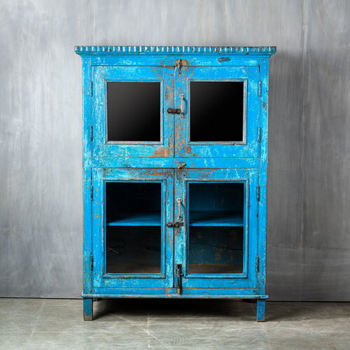 Vitrinekast blauw