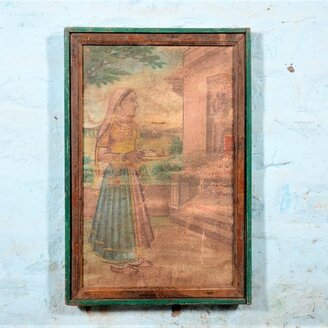 Antiek canvas schilderij