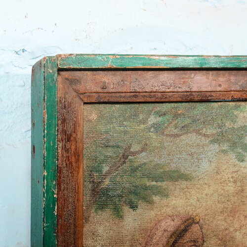 Antiek canvas schilderij