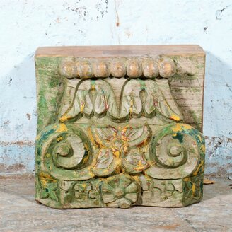 Boho voetstuk groen