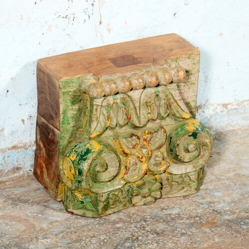 Boho voetstuk groen