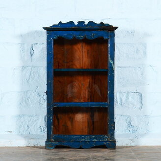 Vintage medicijnkastje donkerblauw