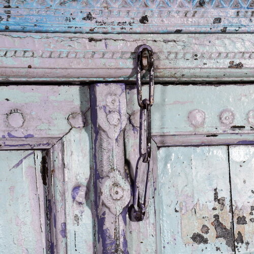 Indiase poort blauw paars