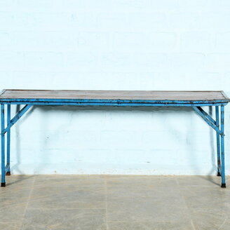 Markttafel blauw edge